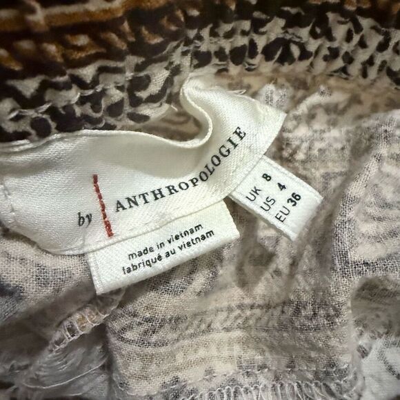 Anthropologie floral boho printed joggers size 4 - Picture 6 of 6